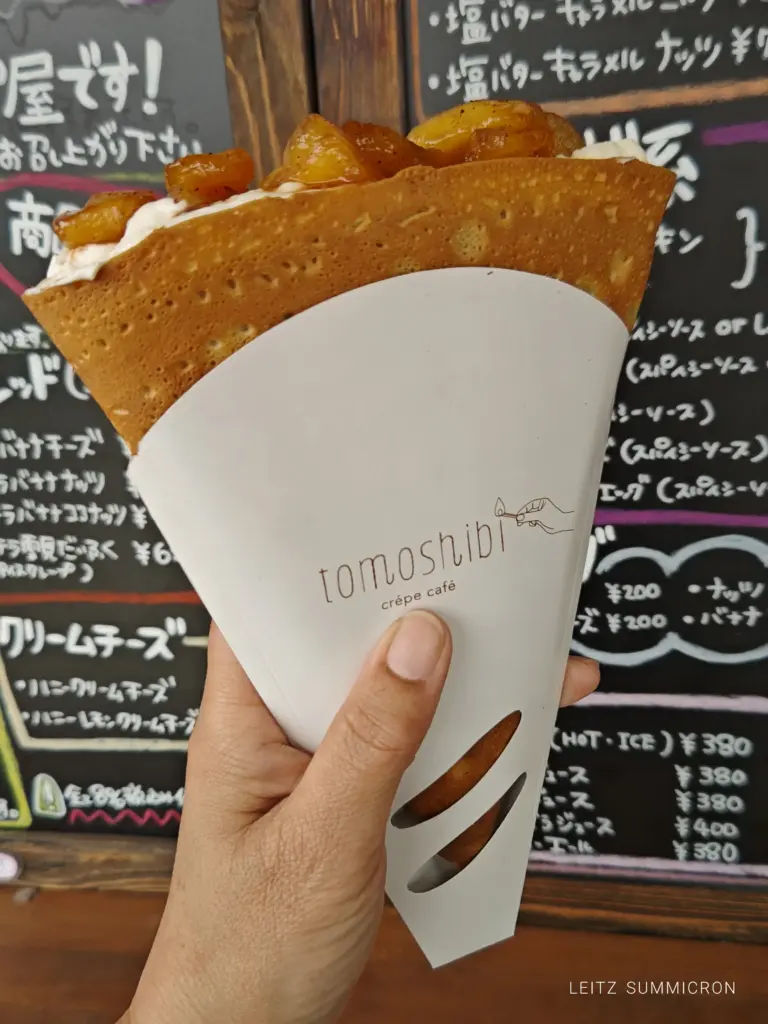 富士宮市【クレープ屋さんtomoshibi】ゴーフレットのようなパリパリ生地を楽しむクレープ!ダヤンテールblog