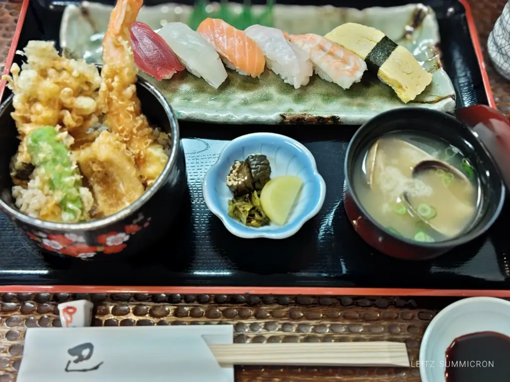 富士市【御食事処 巴】まさかの組み合わせ!天丼とにぎり寿司のランチセット!ダヤンテールblog