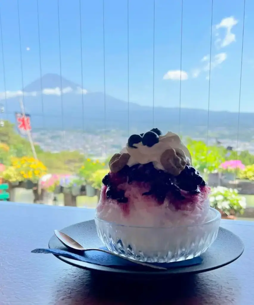 富士宮市喫茶【土一揆】富士山絶景テラスが自慢の店でパフェとかき氷！ダヤンテールblog