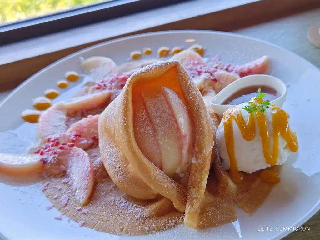 富士市【かぐや岩本山カフェ】絶品ハンバーグと桃の羽織クレープ！ダヤンテールblog