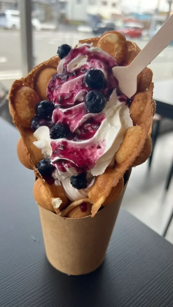 富士宮市【glow（グロウ）】３月１０日オープンから大人気！珍しい『バブルワッフル』と地元食材をメインに使用した『ジェラート』が楽しめるカフェ！ダヤンテールblog