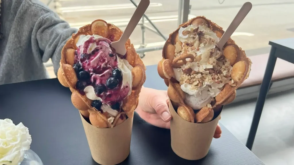 富士宮市【glow（グロウ）】３月１０日オープンから大人気！珍しい『バブルワッフル』と地元食材をメインに使用した『ジェラート』が楽しめるカフェ！ダヤンテールblog