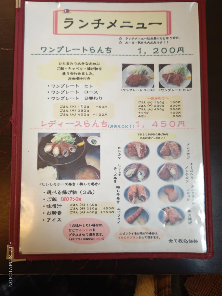 富士市【とんかつ たか山】リーズナブル&ボリューミーな揚げ物店のお得なランチ!午後予定がある人は注意!?スタミナとんかつと、色々楽しめるレディスらんち!ダヤンテールblog