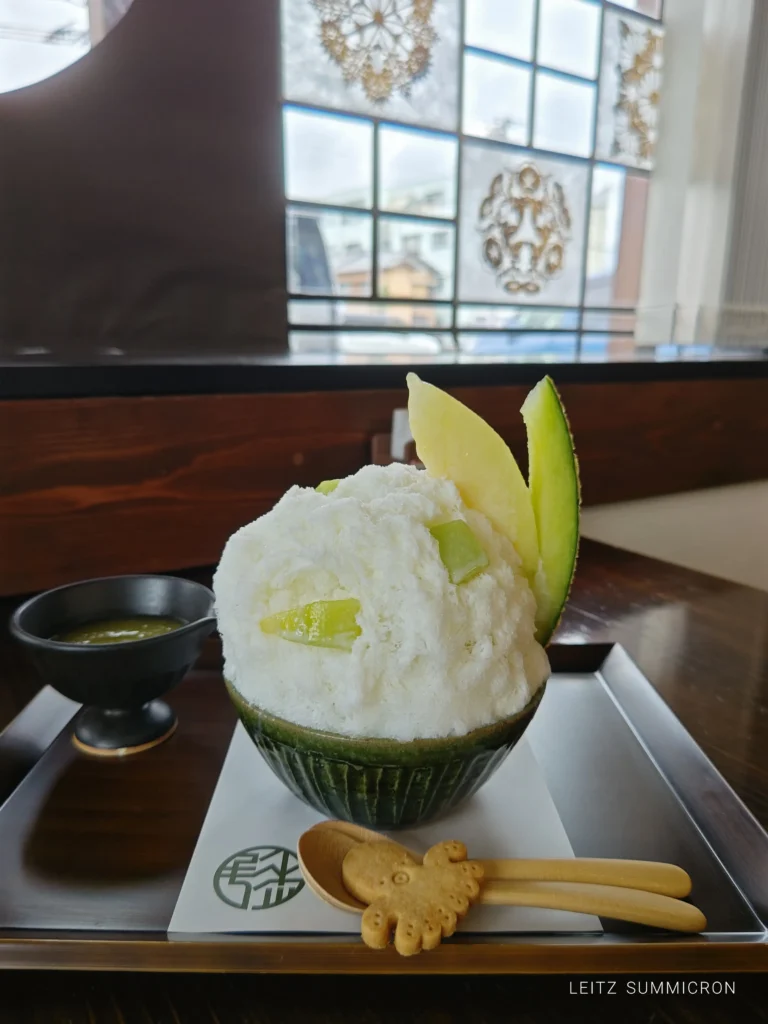 富士市【四季彩堂カフェ・いっぷく茶屋しき彩】朝9時半から受付開始！メロンみるくのかき氷と塩っぱい焼きたて団子の堪らないコラボ！ダヤンテールblog