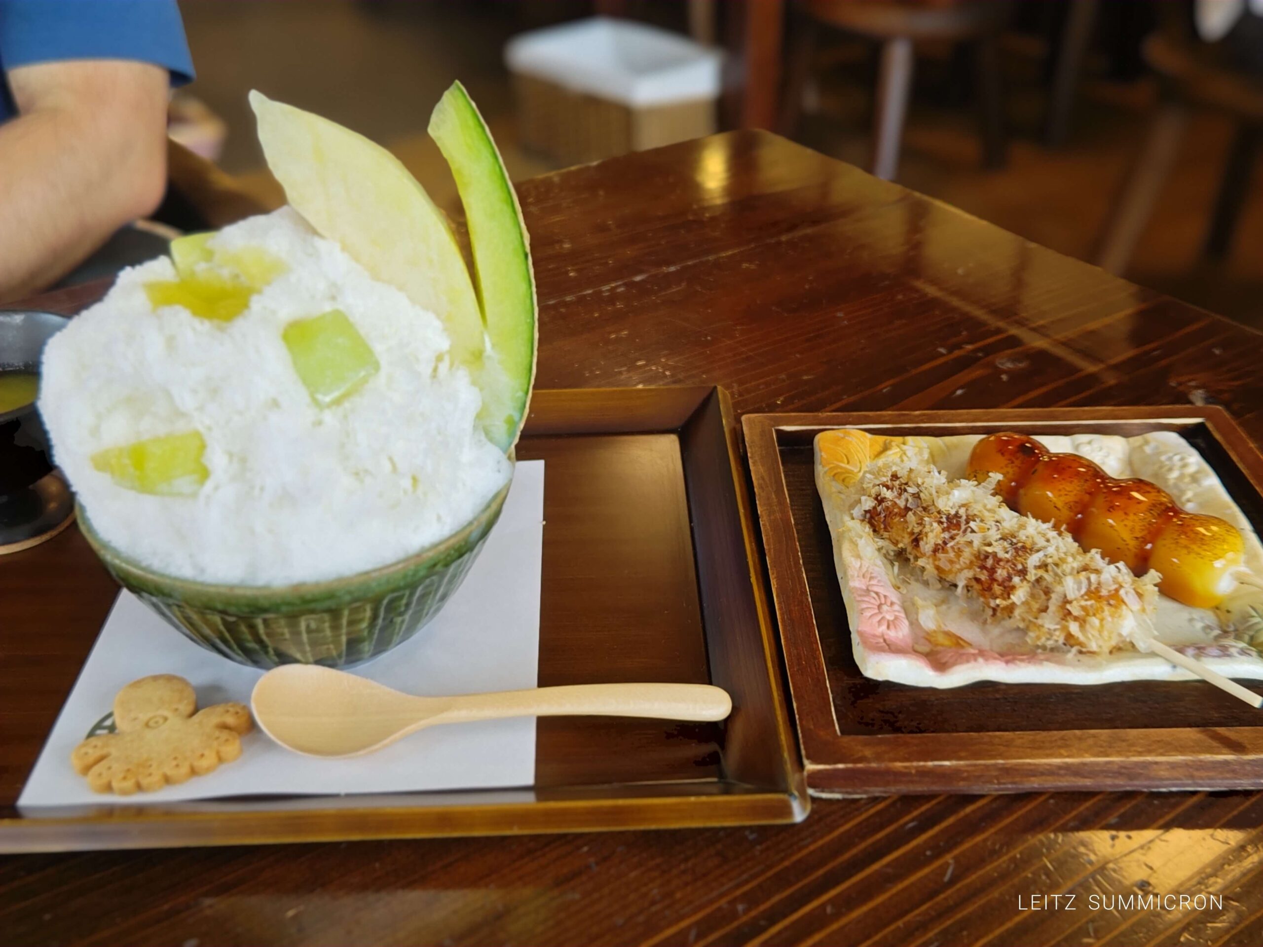 富士市【四季彩堂カフェ・いっぷく茶屋しき彩】朝9時半から受付開始！メロンみるくのかき氷と塩っぱい焼きたて団子の堪らないコラボ！ダヤンテールblog