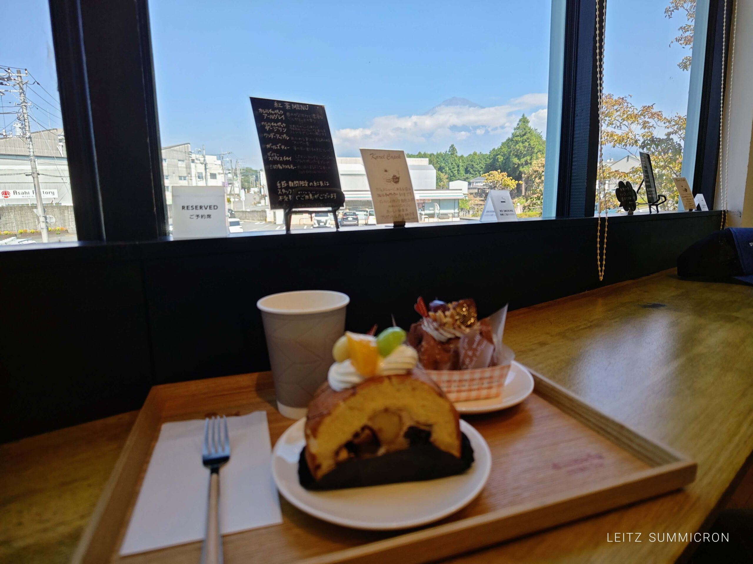 富士宮市【dimanche matin（ディマンシュマタン）】大きな窓から見える富士山を眺めながら、大人の秘密基地の様なイートインで季節のスイーツを！ダヤンテールblog